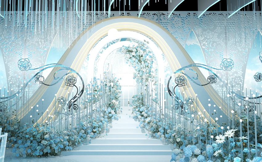 临猗釡香烙馍村水晶厅效果展示